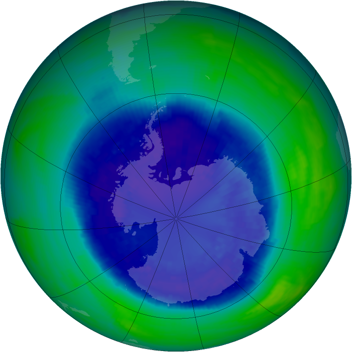 Ozone Map 1993-09-11